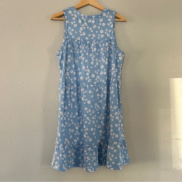 Koolaburra by UGG Cotton Rayon Tiered Cottage Lounge Dress Floral Casual Comfy - Picture 6 of 8